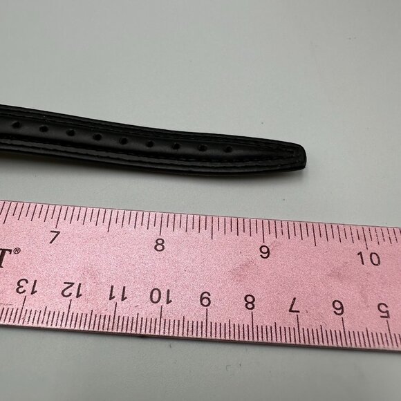 WW Whimsical Soccer Watch Men Gold Tone Black Leather Band 40MM Case New Battery - Picture 11 of 12